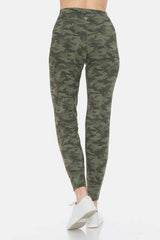Leggings Depot Camouflage High Waist Leggings - Trendsi - Flyclothing LLC