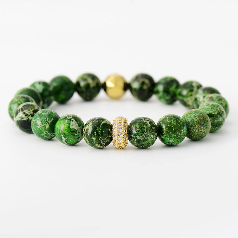 Natural Stone Beaded Bracelet - Trendsi