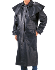 Unik International Mens Premium Leather Duster