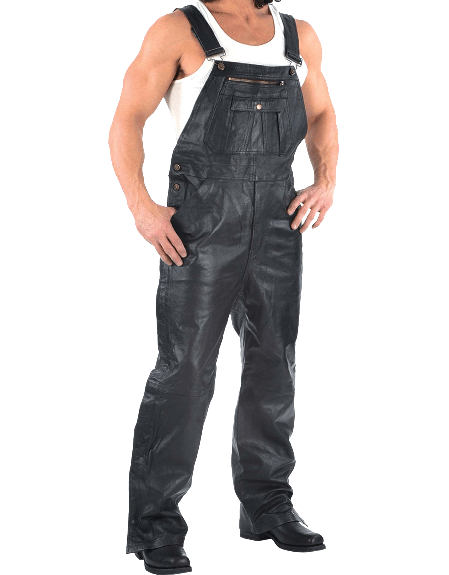 Unik International Mens Premium Leather Overalls