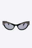 UV400 Rhinestone Trim Cat-Eye Sunglasses - Trendsi - Flyclothing LLC