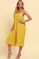 Spaghetti Strap Scoop Neck Jumpsuit - Trendsi - Flyclothing LLC