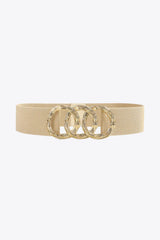 Zinc Alloy Buckle Elastic Wide Belt - Trendsi - Flyclothing LLC