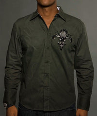 Rebel Spirit Men's Woven Shirt - Rebel Spirit Clothing