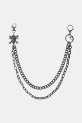 Treasure Point Shape Double Layer Alloy Belt - Trendsi - Flyclothing LLC