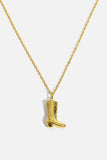 Cowboy Boot Pendant Stainless Steel Necklace - Trendsi - Flyclothing LLC