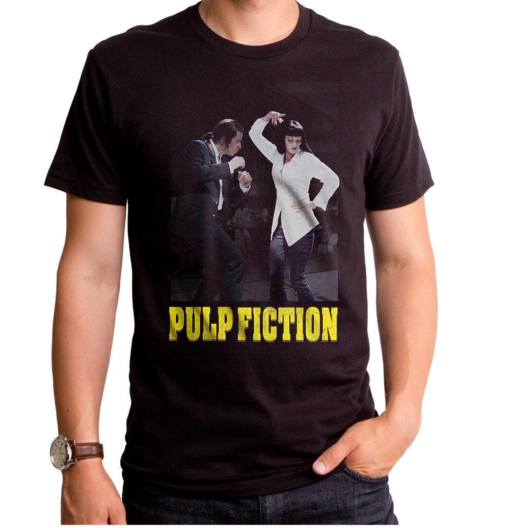 Pulp Fiction Dance Off Black Men's Crew T-Shirt - Flyclothing LLC