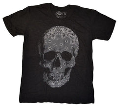 Five Crown Bandana Skull V-Neck T-Shirt - Five Crown