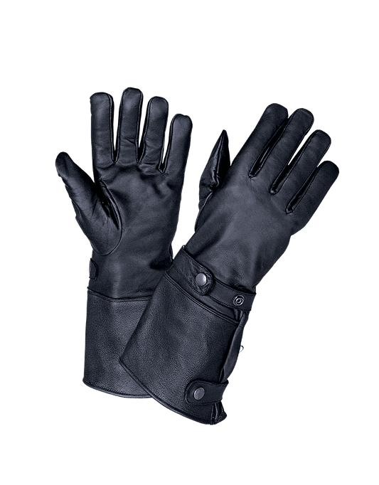 Unik International Mens Gauntlet Leather Gloves