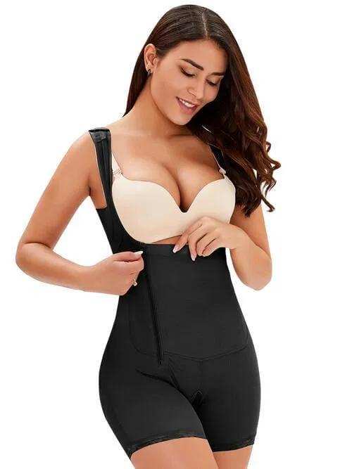 Full Size Side Zip Up Wide Strap Shapewear - Trendsi - Flyclothing LLC