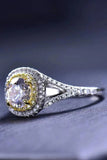 Two-Tone Moissanite Ring - Trendsi