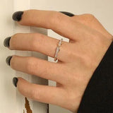 Zircon 925 Sterling Silver Ring - Trendsi