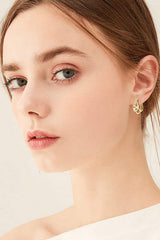 Moissanite 925 Sterling Silver Layered Earrings - Trendsi - Flyclothing LLC