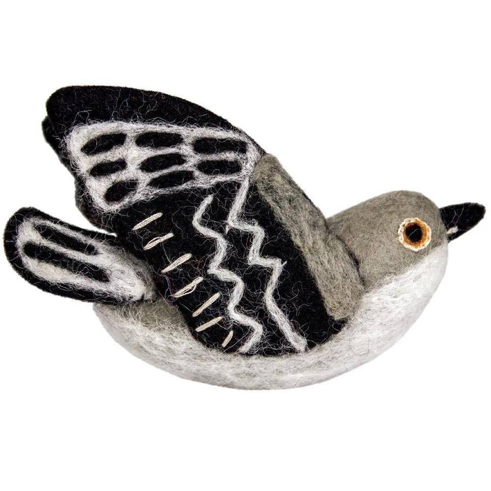 Wild Woolies Felt Bird Garden Ornament - Mockingbird - Wild Woolies (G) - Wild Woolies (G)