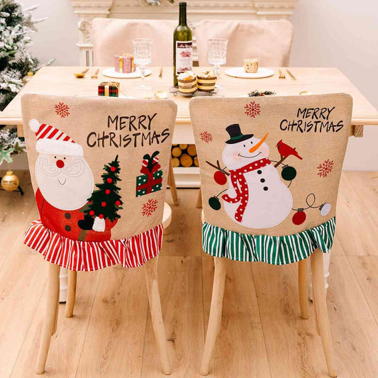 MERRY CHRISTMAS Chair Cover - Trendsi
