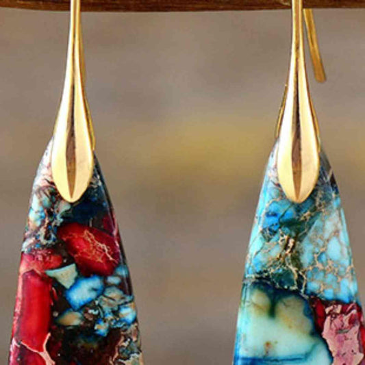 Geometrical Shape Dangle Earrings - Trendsi