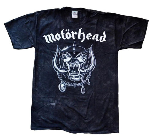 Motorhead Mens Tye-Die England Shirt Black - Motorhead