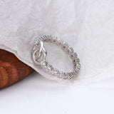 925 Sterling Silver Zircon Ring - Trendsi
