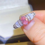 1 Carat Moissanite 925 Sterling Silver Ring - Trendsi