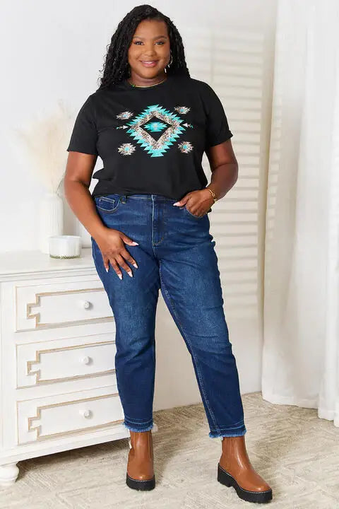 Simply Love Graphic Short Sleeve T-Shirt - Trendsi - Flyclothing LLC