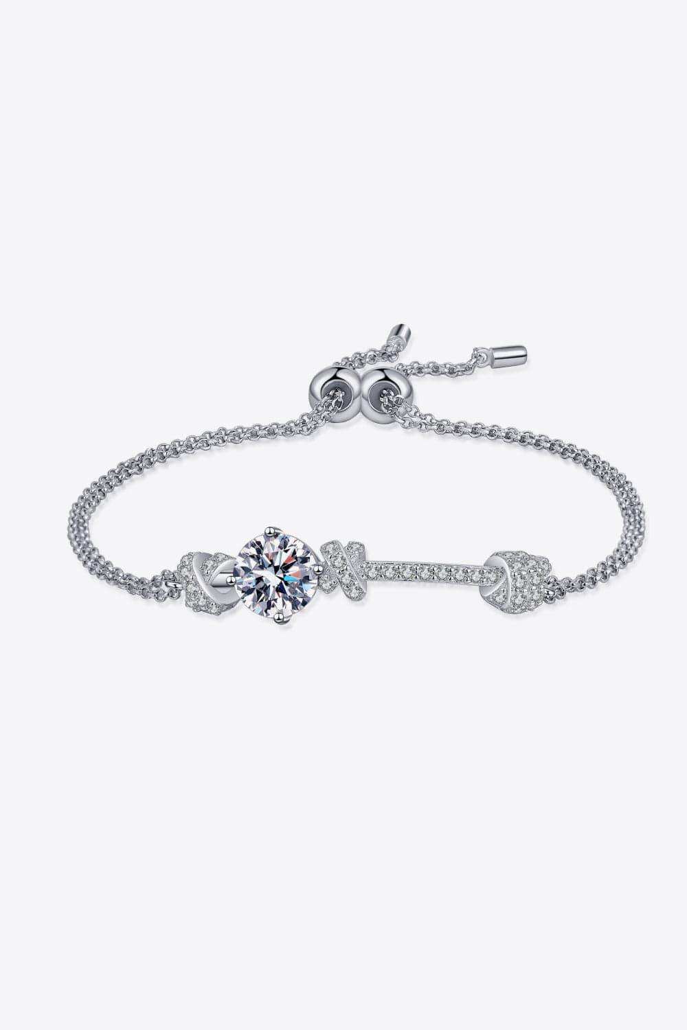 2 Carat Moissanite 925 Sterling Silver Bracelet - Trendsi - Flyclothing LLC
