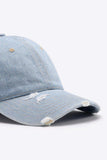 Distressed Adjustable Baseball Cap - Trendsi - Flyclothing LLC