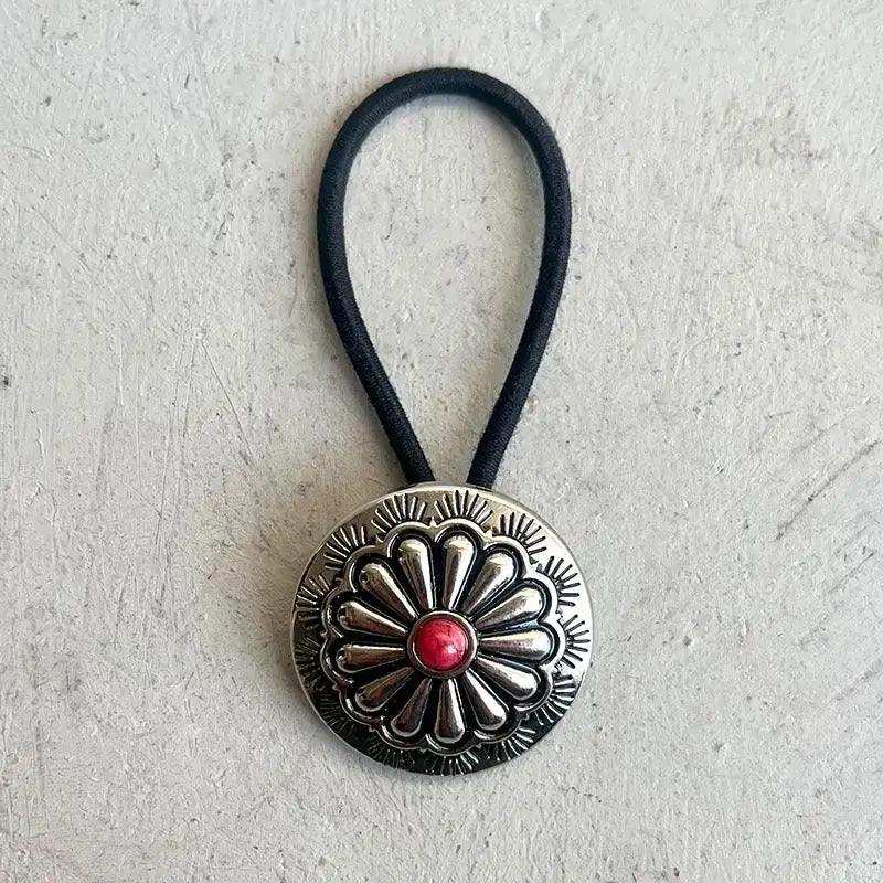 Turquoise Round Shape Hair Rope - Trendsi - Flyclothing LLC