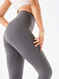 Wide Waistband Sports Leggings - Trendsi - Flyclothing LLC