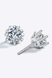 Stuck On You 4 Carat Moissanite Stud Earrings - Trendsi - Flyclothing LLC