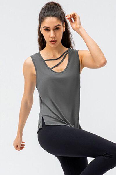 Cutout Reversible Active Tank - Trendsi