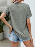 I DO CRAFTS Round Neck T-Shirt - Trendsi - Flyclothing LLC