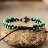Turquoise Beaded Bracelet - Trendsi - Flyclothing LLC