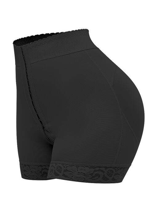 Full Size Lace Detail Hook-and-Eye Shaping Shorts - Trendsi - Flyclothing LLC