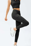 Full Size Slim Fit High Waist Long Sports Pants with Pockets - Trendsi - Flyclothing LLC