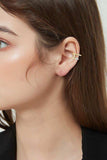 Moissanite 925 Sterling Silver Cuff Earrings - Trendsi - Flyclothing LLC