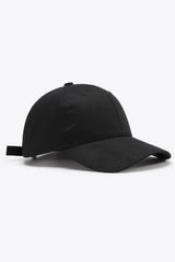 Plain Adjustable Cotton Baseball Cap - Trendsi - Flyclothing LLC