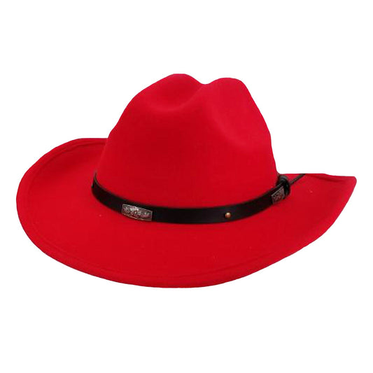 Rockmount Clothing Kid's Red Soft 100% Wool Felt Western Hat