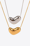 Heart Shape Pendant Necklace - Trendsi