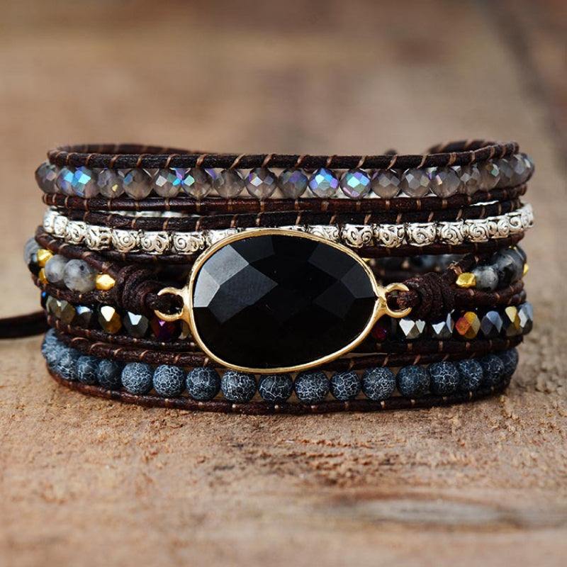Agate Beaded Bracelet - Trendsi