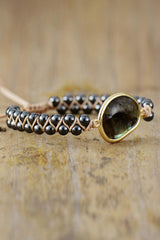 Natural Stone Beaded Bracelet - Trendsi