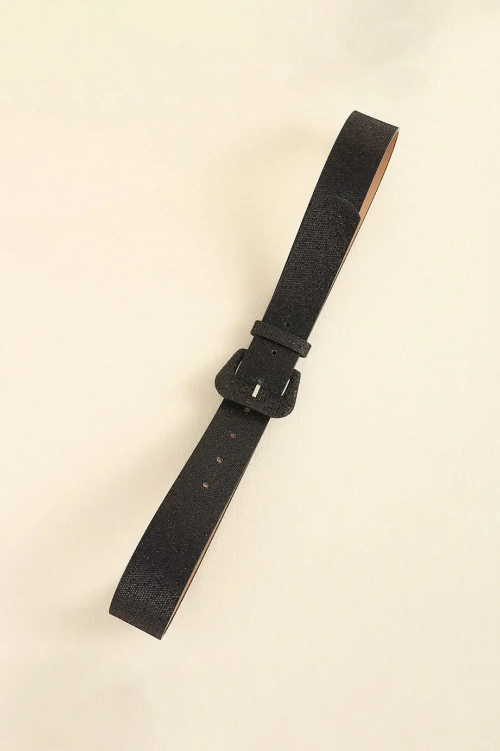 Glitter PU Leather Belt - Trendsi - Flyclothing LLC