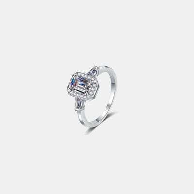 1 Carat Moissanite 925 Sterling Silver Ring - Trendsi - Flyclothing LLC