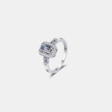 1 Carat Moissanite 925 Sterling Silver Ring - Trendsi