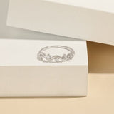 925 Sterling Silver Inlaid Zircon Ring - Trendsi