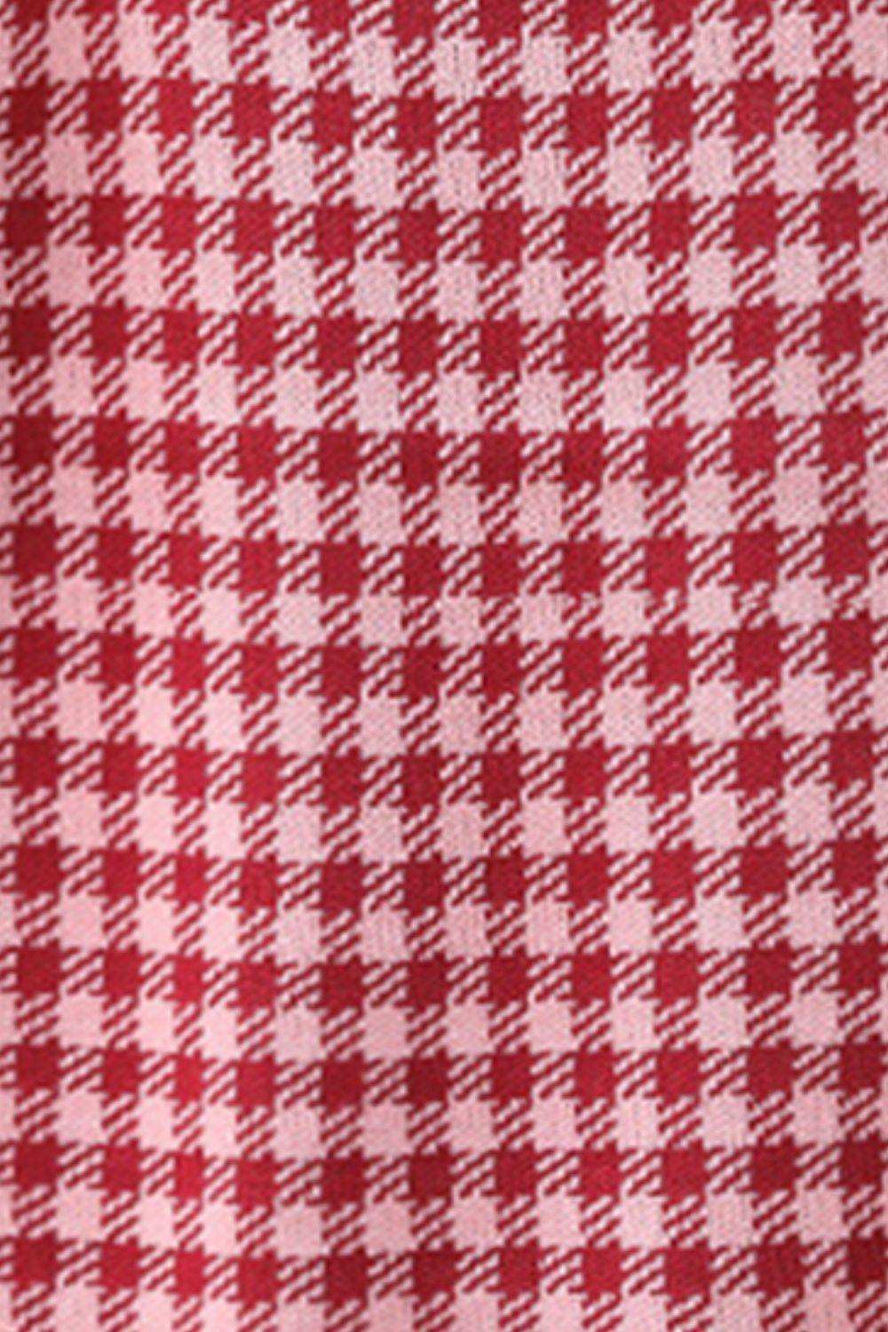 Plaid Round Neck Sleeveless Knit Top - Trendsi - Flyclothing LLC
