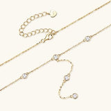 1.1 Carat Moissanite 925 Sterling Silver Necklace - Trendsi