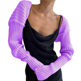 Long Sleeve Knit Bolero - Trendsi - Flyclothing LLC