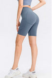 Wide Waistband Sports Shorts with Pockets - Trendsi - Flyclothing LLC