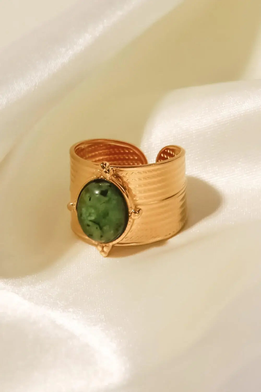 18K Gold-Plated Wide Open Ring - Trendsi - Flyclothing LLC