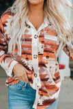 Printed Button Up Long Sleeve Shirt - Trendsi - Flyclothing LLC